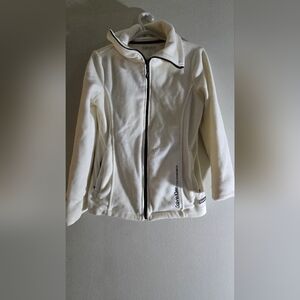 Calvin Klein White Fleece Jacket